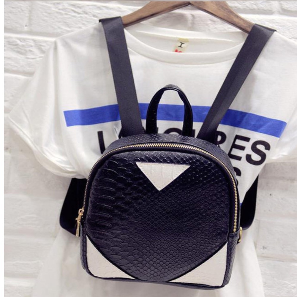 RESERVED💗Two-Toned Mini Backpack - Picture 2 of 4